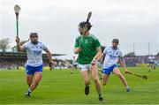 2 June 2019; Graeme Mulcahy of Limerick in action against Noel Connors, left, and Calum Lyons of Waterford during the Munster GAA Hurling Senior Championship Round 3 match between Waterford and Limerick at Walsh Park in Waterford. Photo by Ramsey Cardy/Sportsfile