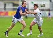 2 June 2019; Patrick Fox of Longford in action against Adam Tyrrell of Kildare during Leinster GAA Football Senior Championship Quarter-Final Replay match between Longford and Kildare at Bord na Mona O'Connor Park in Tulamore, Offaly. Photo by Matt Browne/Sportsfile