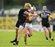 2 June 2019; Eamonn Dillon of Dublin in action against Kevin McDonald of Carlow during the Leinster GAA Hurling Senior Championship Round 3B match between Carlow and Dublin at Netwatch Cullen Park in Carlow. Photo by Ray McManus/Sportsfile