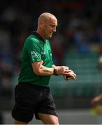 2 June 2019; Referee John Keenan during the Leinster GAA Hurling Senior Championship Round 3B match between Carlow and Dublin at Netwatch Cullen Park in Carlow. Photo by Ray McManus/Sportsfile