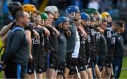 2 June 2019; Dublin players stand for the playing of the National Anthem before the Leinster GAA Hurling Senior Championship Round 3B match between Carlow and Dublin at Netwatch Cullen Park in Carlow. Photo by Ray McManus/Sportsfile