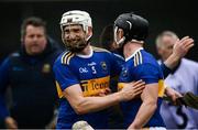 2 June 2019; Brendan Maher and Willie Connors of Tipperary celebrate after the Munster GAA Hurling Senior Championship Round 3 match between Clare and Tipperary at Cusack Park in Ennis, Co. Clare. Photo by Diarmuid Greene/Sportsfile