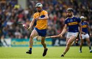 2 June 2019; Diarmuid Ryan of Clare in action against Dan McCormack of Tipperary during the Munster GAA Hurling Senior Championship Round 3 match between Clare and Tipperary at Cusack Park in Ennis, Co. Clare. Photo by Diarmuid Greene/Sportsfile