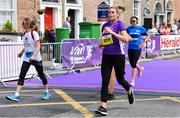 2 June 2019; Vhi Ambassador Ailbhe Garrihy participating in the 2019 Vhi Women’s Mini Marathon. 30,000 women from all over the country took to the streets of Dublin to run, walk and jog the 10km route, raising much needed funds for hundreds of charities around the country. www.vhiwomensminimarathon.ie.  Photo by Sam Barnes/Sportsfile