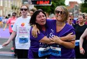 2 June 2019; Participants after finishing the 2019 Vhi Women’s Mini Marathon. 30,000 women from all over the country took to the streets of Dublin to run, walk and jog the 10km route, raising much needed funds for hundreds of charities around the country. www.vhiwomensminimarathon.ie.  Photo by Sam Barnes/Sportsfile