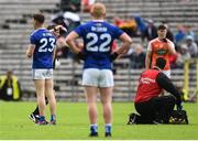 2 June 2019; Referee Derek O'Mahoney issues a red card to Ciaran Brady of Cavan during the Ulster GAA Football Senior Championship Semi-Final match between Cavan and Armagh at St Tiernach's Park in Clones, Monaghan. Photo by Oliver McVeigh/Sportsfile