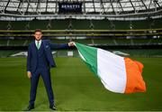 3 June 2019; Republic of Ireland's Matt Doherty at the official launch of the new team suit for 2019 from sponsor Benetti Menswear at the Aviva Stadium in Dublin. Benetti are the official tailor to the FAI. For further information about Benetti log on to www.benetti.ie. Photo by Stephen McCarthy/Sportsfile