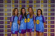 31 May 2019; The 2019 Teams of the Lidl Ladies National Football League awards were presented at Croke Park on Friday, May 31. The best players from the four divisions in the Lidl National Football Leagues were selected by the LGFA’s All Star committee. Pictured are members of the Lidl Division 2 Team of the League from county Galway, from left, Sinéad Burke, Roísín Leonard, Louise Ward and Charlotte Cooney. Photo by David Fitzgerald/Sportsfile