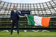 3 June 2019; Republic of Ireland's Shane Duffy at the official launch of the new team suit for 2019 from sponsor Benetti Menswear at the Aviva Stadium in Dublin. Benetti are the official tailor to the FAI. For further information about Benetti log on to www.benetti.ie. Photo by Stephen McCarthy/Sportsfile