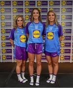 31 May 2019; The 2019 Teams of the Lidl Ladies National Football League awards were presented at Croke Park on Friday, May 31. The best players from the four divisions in the Lidl National Football Leagues were selected by the LGFA’s All Star committee. Pictured are members of the Lidl Division 3 Team of the League from county Longford, from left, Mairead Moore, Michelle Farrell and Aisling Greene. Photo by David Fitzgerald/Sportsfile