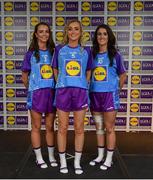 31 May 2019; The 2019 Teams of the Lidl Ladies National Football League awards were presented at Croke Park on Friday, May 31. The best players from the four divisions in the Lidl National Football Leagues were selected by the LGFA’s All Star committee. Pictured are members of the Lidl Division 4 Team of the League from county Fermanagh, from left, Erin Murphy, Molly McGloin and Joanne Doonan. Photo by David Fitzgerald/Sportsfile
