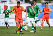 3 June 2019; Jason Knight of Ireland in action against Yang Li of China during the 2019 Maurice Revello Toulon Tournament match between China and Republic of Ireland at Stade de Lattre de Tassigny in Aubagne, France. Photo by Alexandre Dimou/Sportsfile