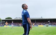 2 June 2019; Tipperary manager Liam Sheedy reacts during the Munster GAA Hurling Senior Championship Round 3 match between Clare and Tipperary at Cusack Park in Ennis, Co Clare. Photo by Piaras Ó Mídheach/Sportsfile
