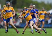 2 June 2019; David McInerney of Clare in action against Dan McCormack of Tipperary during the Munster GAA Hurling Senior Championship Round 3 match between Clare and Tipperary at Cusack Park in Ennis, Co Clare. Photo by Piaras Ó Mídheach/Sportsfile