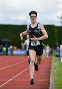 1 June 2019; Finn O'Neill of Limavady Grammar School, Co. Derry, competing in the Minor Boys 800m event during the Irish Life Health All-Ireland Schools Track and Field Championships in Tullamore, Co Offaly. Photo by Sam Barnes/Sportsfile