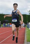 1 June 2019; Finn O'Neill of Limavady Grammar School, Co. Derry, competing in the Minor Boys 800m event during the Irish Life Health All-Ireland Schools Track and Field Championships in Tullamore, Co Offaly. Photo by Sam Barnes/Sportsfile