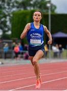 1 June 2019; Jo Keane of St Flannans, Co. Clare, on her way to winning the Senior Girls 800m event during the Irish Life Health All-Ireland Schools Track and Field Championships in Tullamore, Co Offaly. Photo by Sam Barnes/Sportsfile
