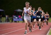 1 June 2019; Jack McGlone of Blackrock College, Co. Dublin, on his way to winning the Junior Boys 800m event during the Irish Life Health All-Ireland Schools Track and Field Championships in Tullamore, Co Offaly. Photo by Sam Barnes/Sportsfile