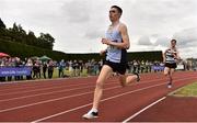 1 June 2019; Darragh McElhinney of Col Pobail, Co. Cork, competing in the Senior Boys 1500m event during the Irish Life Health All-Ireland Schools Track and Field Championships in Tullamore, Co Offaly. Photo by Sam Barnes/Sportsfile