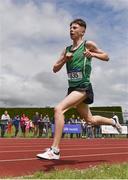 1 June 2019; Callum Morgan of St Malachy's  Belfast, competing in the Inter Boys 3000m event during the Irish Life Health All-Ireland Schools Track and Field Championships in Tullamore, Co Offaly. Photo by Sam Barnes/Sportsfile