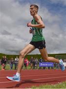 1 June 2019; Fionntan Campell of St Malachy's College, Belfast, competing in the Inter Boys 3000m event during the Irish Life Health All-Ireland Schools Track and Field Championships in Tullamore, Co Offaly. Photo by Sam Barnes/Sportsfile