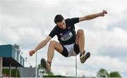 1 June 2019; Augustin Tchorzeuski of Belvedere College, Co. Dublin, competing in the Senior Boys Long Jump event during the Irish Life Health All-Ireland Schools Track and Field Championships in Tullamore, Co Offaly. Photo by Sam Barnes/Sportsfile
