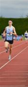 1 June 2019; Darragh McElhinney of Col Pobail, Co. Cork, competing in the Senior Boys 1500m  event during the Irish Life Health All-Ireland Schools Track and Field Championships in Tullamore, Co Offaly. Photo by Sam Barnes/Sportsfile