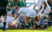 4 June 2019; Stewart Moore of Ireland scores a try during the World Rugby U20 Championship Pool B match between Ireland and England at Club De Rugby Ateneo Inmaculada in Santa Fe, Argentina. Photo by Florencia Tan Jun/Sportsfile