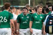 4 June 2019; John Hodnett of Ireland, centre, following the World Rugby U20 Championship Pool B match between Ireland and England at Club De Rugby Ateneo Inmaculada in Santa Fe, Argentina. Photo by Florencia Tan Jun/Sportsfile
