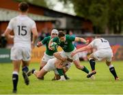 4 June 2019; Angus Kernohan of Ireland in action against Tom Seabrook and Fraser Dingwall of England during the World Rugby U20 Championship Pool B match between Ireland and England at Club De Rugby Ateneo Inmaculada in Santa Fe, Argentina. Photo by Florencia Tan Jun/Sportsfile