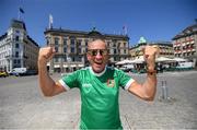6 June 2019; Republic of Ireland supporter Paul Tuite in Copenhagen, Denmark, ahead of their side's UEFA European Championship 2020 Qualifying Round match. Photo by Stephen McCarthy/Sportsfile