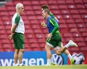 6 June 2019; Republic of Ireland manager Mick McCarthy during a training session at Telia Parken in Copenhagen, Denmark. Photo by Stephen McCarthy/Sportsfile