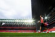 6 June 2019; (EDITORS NOTE: This image was created using a starburst filter) Thomas Delaney during a Denmark training session at Telia Parken in Copenhagen, Denmark. Photo by Stephen McCarthy/Sportsfile