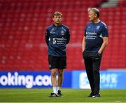6 June 2019; Denmark manager Aage Hareide, right, and assistant coach Jon Dahl Tomasson during a training session at Telia Parken in Copenhagen, Denmark. Photo by Seb Daly/Sportsfile