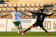 6 June 2019; Connor Ronan of Ireland in action against Ismael Govea of Mexico during the 2019 Maurice Revello Toulon Tournament match between Mexico and Republic of Ireland at Parsemain in Fos-sur-Mer, France. Photo by Alexandre Dimou