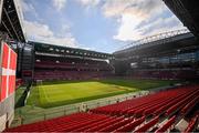 7 June 2019; A general view of Telia Parken prior to the UEFA EURO2020 Qualifier Group D match between Denmark and Republic of Ireland at Telia Parken in Copenhagen, Denmark. Photo by Stephen McCarthy/Sportsfile