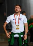 7 June 2019; Alan Judge of Republic of Ireland arrives prior to the UEFA EURO2020 Qualifier Group D match between Denmark and Republic of Ireland at Telia Parken in Copenhagen, Denmark. Photo by Stephen McCarthy/Sportsfile