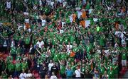 7 June 2019; Republic of Ireland supporters prior to the UEFA EURO2020 Qualifier Group D match between Denmark and Republic of Ireland at Telia Parken in Copenhagen, Denmark. Photo by Stephen McCarthy/Sportsfile