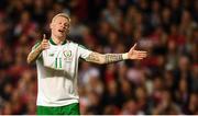 7 June 2019; James McClean of Republic of Ireland during the UEFA EURO2020 Qualifier Group D match between Denmark and Republic of Ireland at Telia Parken in Copenhagen, Denmark. Photo by Stephen McCarthy/Sportsfile