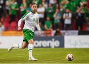 7 June 2019; Richard Keogh of Republic of Ireland during the UEFA EURO2020 Qualifier Group D match between Denmark and Republic of Ireland at Telia Parken in Copenhagen, Denmark. Photo by Stephen McCarthy/Sportsfile