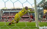 7 June 2019; Darren Randolph of Republic of Ireland during the UEFA EURO2020 Qualifier Group D match between Denmark and Republic of Ireland at Telia Parken in Copenhagen, Denmark. Photo by Stephen McCarthy/Sportsfile