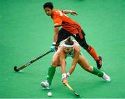 8 June 2019; Elena Tice of Ireland in action against Norazlin Sumanti of Malaysia during the FIH World Hockey Series Group A match between Ireland and Malaysia at Banbridge Hockey Club, Banbridge, Co. Down. Photo by Eóin Noonan/Sportsfile