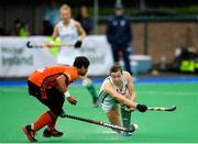 8 June 2019; Megan Frazer of Ireland in action against Norazlin Sumanti of Malaysia during the FIH World Hockey Series Group A match between Ireland and Malaysia at Banbridge Hockey Club, Banbridge, Co. Down. Photo by Eóin Noonan/Sportsfile