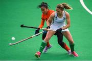 8 June 2019; Chloe Watkins of Ireland in action against Surizan Awang of Malaysia during the FIH World Hockey Series Group A match between Ireland and Malaysia at Banbridge Hockey Club, Banbridge, Co. Down. Photo by Eóin Noonan/Sportsfile