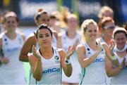 8 June 2019; Anna O'Flanagan of Ireland acknowledges supporters after the FIH World Hockey Series Group A match between Ireland and Malaysia at Banbridge Hockey Club, Banbridge, Co. Down. Photo by Eóin Noonan/Sportsfile