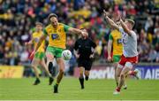 8 June 2019; Michael Murphy of Donegal in action against Frank Burns of Tyrone during the Ulster GAA Football Senior Championship semi-final match between Donegal and Tyrone at Kingspan Breffni Park in Cavan. Photo by Daire Brennan/Sportsfile