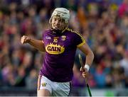 8 June 2019; Rory O'Connor of Wexford celebrates after scoring the first goal against Carlow during the Leinster GAA Hurling Senior Championship Round 4 match between Wexford and Carlow at Innovate Wexford Park in Wexford. Photo by Matt Browne/Sportsfile