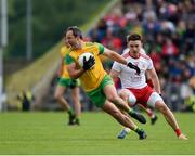 8 June 2019; Michael Murphy of Donegal in action against Pádraig Hampsey of Tyrone during the Ulster GAA Football Senior Championship semi-final match between Donegal and Tyrone at Kingspan Breffni Park in Cavan. Photo by Daire Brennan/Sportsfile