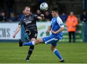 8 June 2019; Chris Shields of Dundalk in action against Liam Walsh of Finn Harps during the SSE Airtricity League Premier Division match between Finn Harps and Dundalk at Finn Park in Ballybofey, Donegal. Photo by Oliver McVeigh/Sportsfile