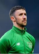 7 June 2019; Enda Stevens of Republic of Ireland during the UEFA EURO2020 Qualifier Group D match between Denmark and Republic of Ireland at Telia Parken in Copenhagen, Denmark. Photo by Seb Daly/Sportsfile